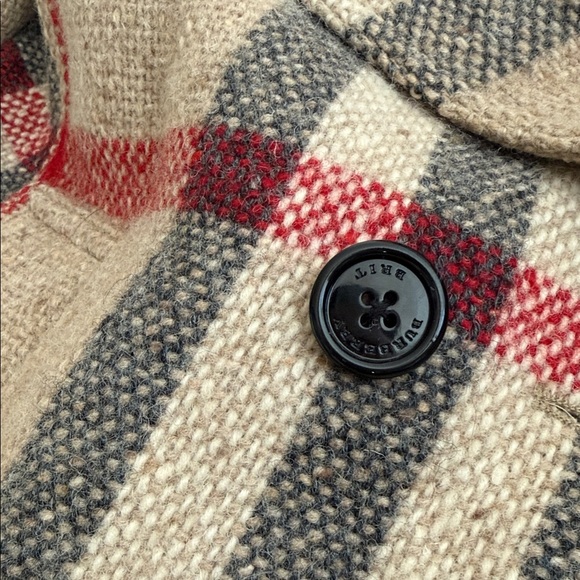 Burberry Brit Plaid Double-Breasted Women's Coat - Picture 4 of 5